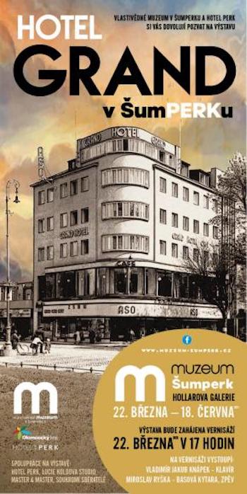 Plakát výstava Hotel Grand v Šumperku