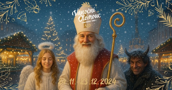 Plakát Mikulášské akce v Olomouci 