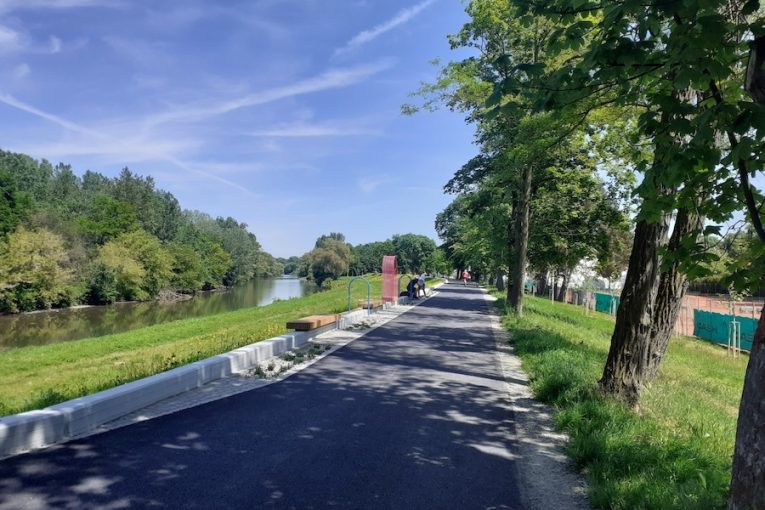 Protipovodňová zídka Přerov