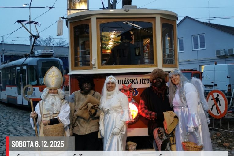 Mikuláš, anděl, čert, tramvaj Mikuláš, anděl, čert, tramvaj