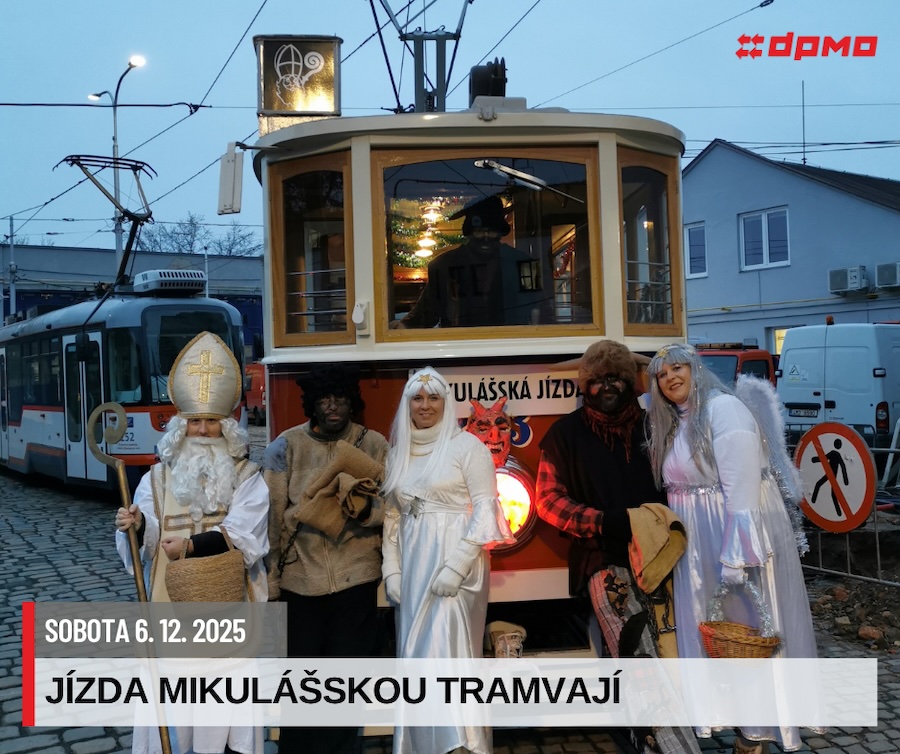 Mikuláš, anděl, čert, tramvaj Mikuláš, anděl, čert, tramvaj