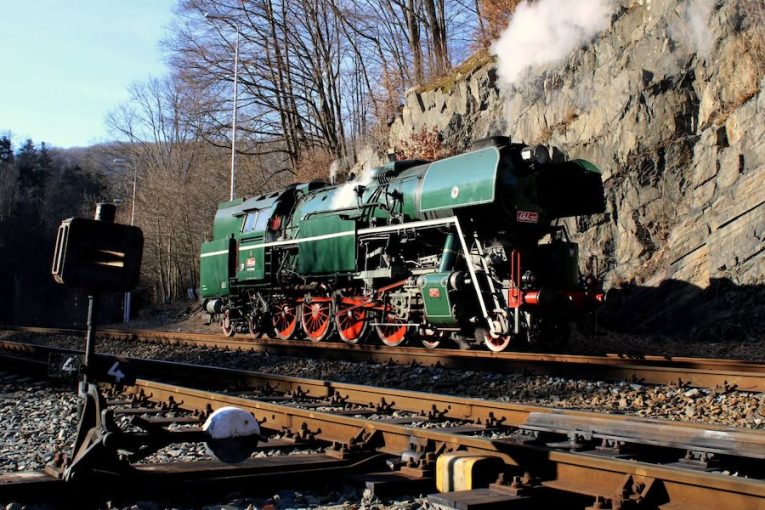 parní lokomotiva Rosnička